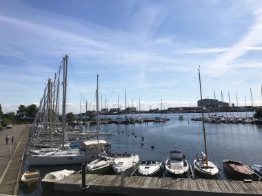 Gemi Kopenhag, Danimarka 'daki rıhtıma yanaştı.