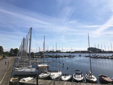 Gemi Kopenhag, Danimarka 'daki rıhtıma yanaştı.