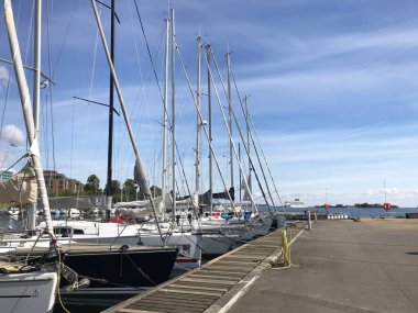 Gemi Kopenhag, Danimarka 'daki rıhtıma yanaştı.