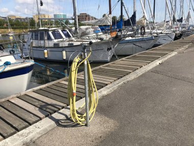 Gemi Kopenhag, Danimarka 'daki rıhtıma yanaştı.