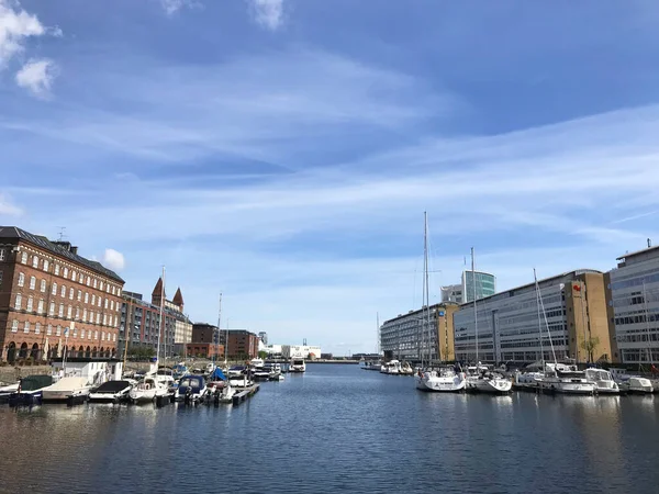 Блакитне Море Небо Копенгагені Данія — стокове фото