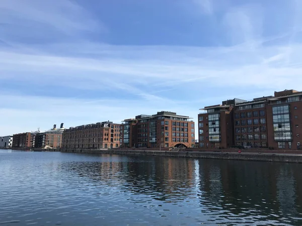 Blu Del Mare Del Cielo Copenaghen Danimarca — Foto Stock