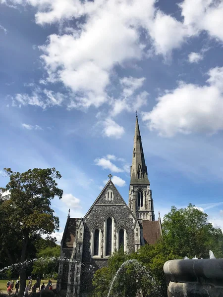 Igreja Albans Copenhague Dinamarca — Fotografia de Stock