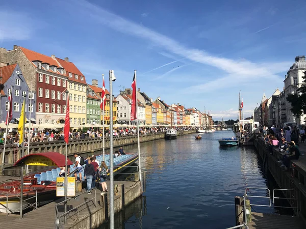 Nyhavns Hamn Köpenhamn Danmark — Stockfoto