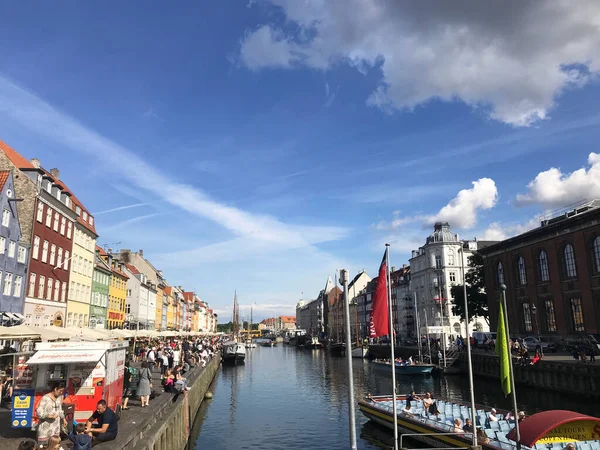 Porto Nyhavn Copenhaga Dinamarca — Fotografia de Stock
