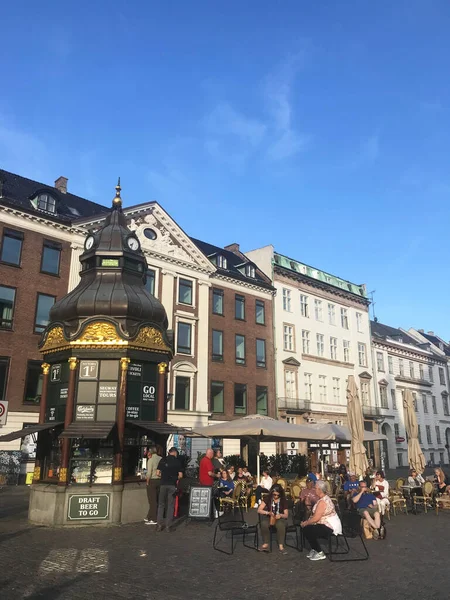 Widok Centrum Kopenhagi Dania — Zdjęcie stockowe