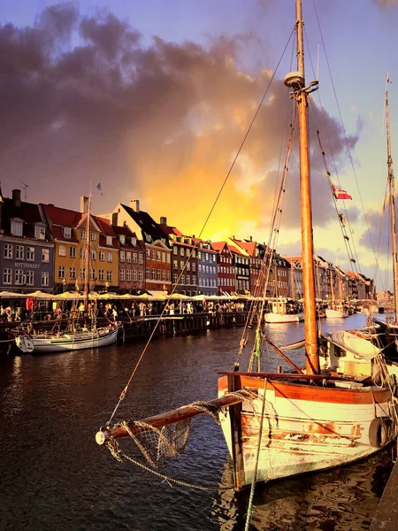 Nyhavn Harbor Copenhague Dinamarca — Foto de Stock