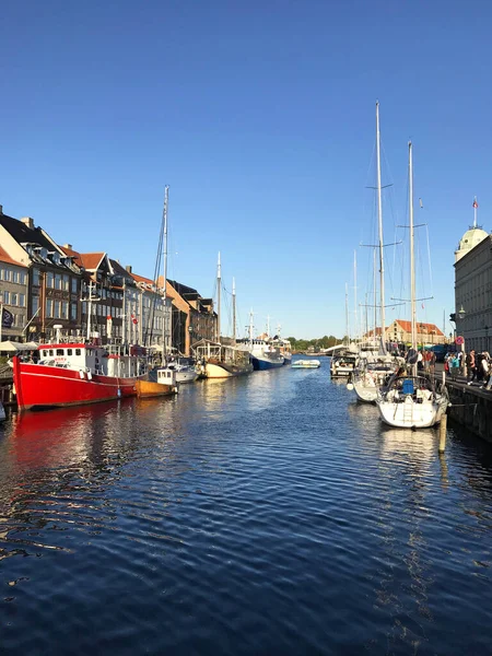 Porto Nyhavn Copenhaga Dinamarca — Fotografia de Stock