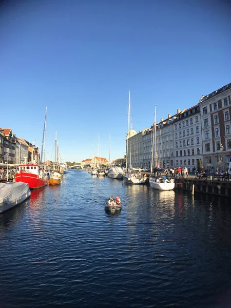 Nyhavns Hamn Köpenhamn Danmark — Stockfoto