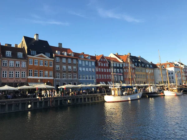 Porto Nyhavn Copenaghen Danimarca — Foto Stock