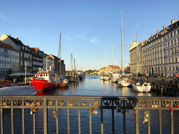 Porto Nyhavn Copenhaga Dinamarca — Fotografia de Stock