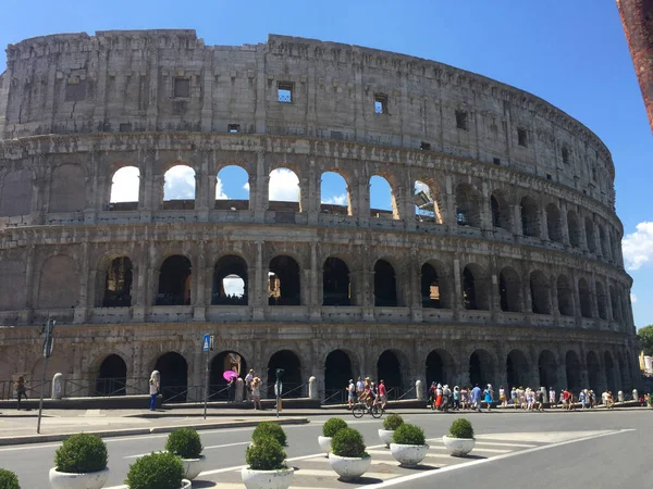 Blick Auf Das Kolosseum Rom Italien — Stockfoto