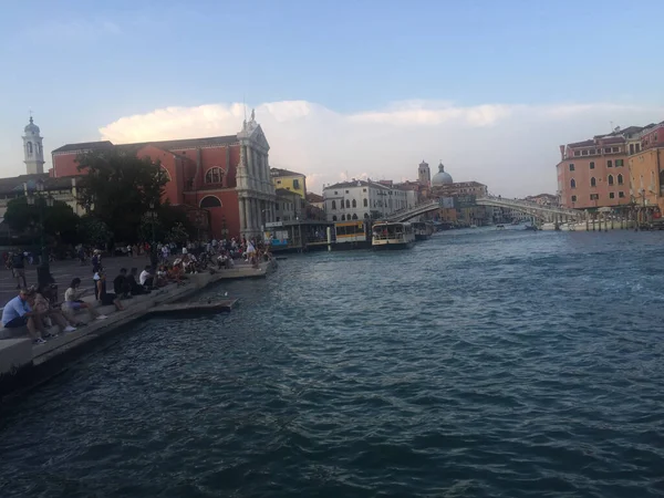 Grand Canal Basilica Santa Maria Della Salute Βενετία Ιταλία — Φωτογραφία Αρχείου