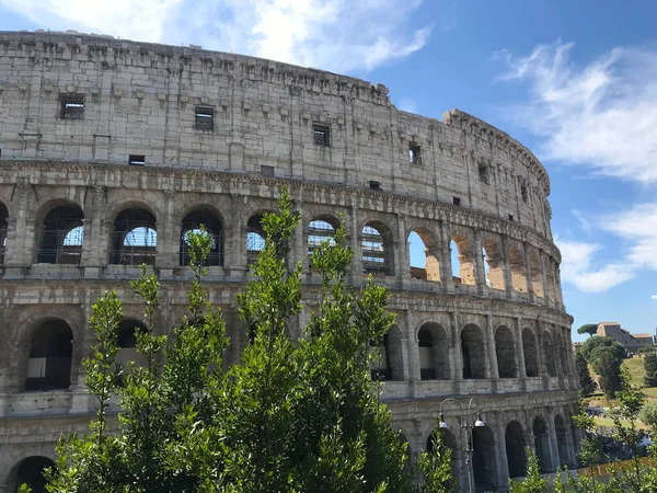 Pohled Koloseum Římě Itálie — Stock fotografie