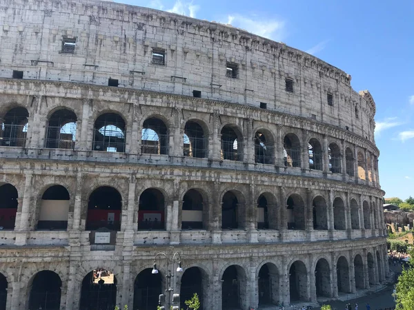 Άποψη Του Κολοσσαίου Στη Ρώμη Ιταλία — Φωτογραφία Αρχείου