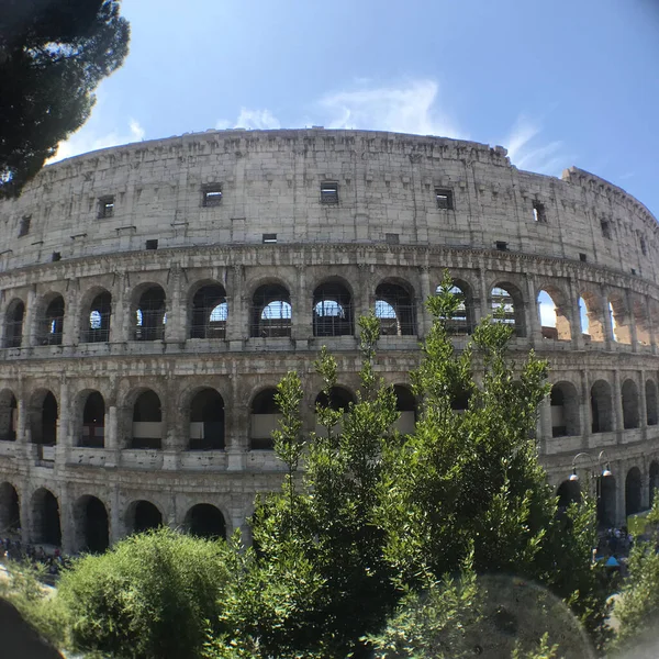 Vista Coliseu Roma Itália — Fotografia de Stock