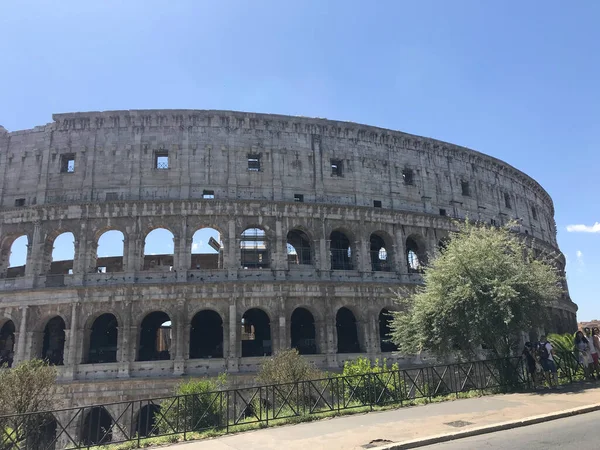 Uitzicht Het Colosseum Rome Italië — Stockfoto