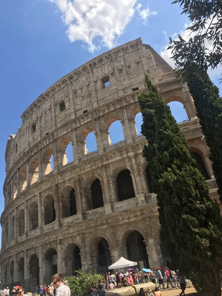 Vista Del Coliseo Roma Italia —  Fotos de Stock