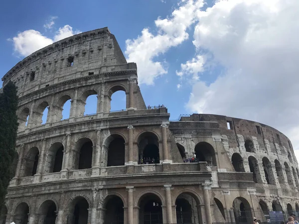 Blick Auf Das Kolosseum Rom Italien — Stockfoto