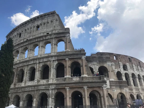 Blick Auf Das Kolosseum Rom Italien — Stockfoto