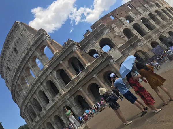 Vista Del Colosseo Roma Italia — Foto Stock