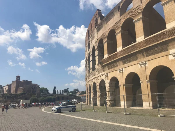 Uitzicht Het Colosseum Rome Italië — Stockfoto