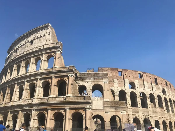 Uitzicht Het Colosseum Rome Italië — Stockfoto