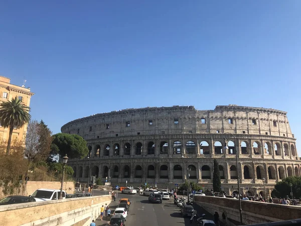 Blick Auf Das Kolosseum Rom Italien — Stockfoto