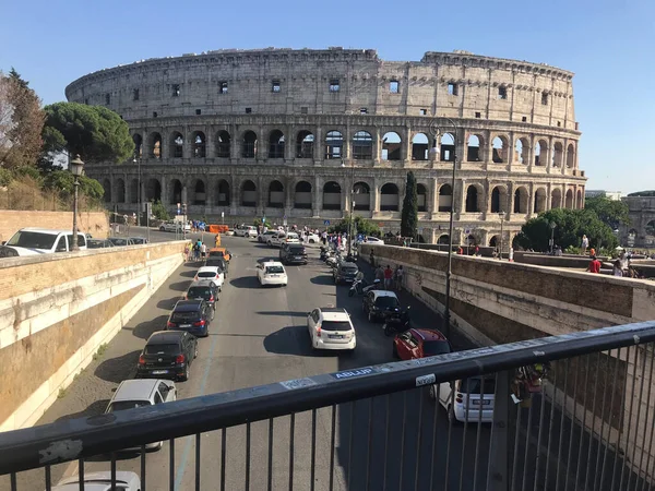 Vista Coliseu Roma Itália — Fotografia de Stock