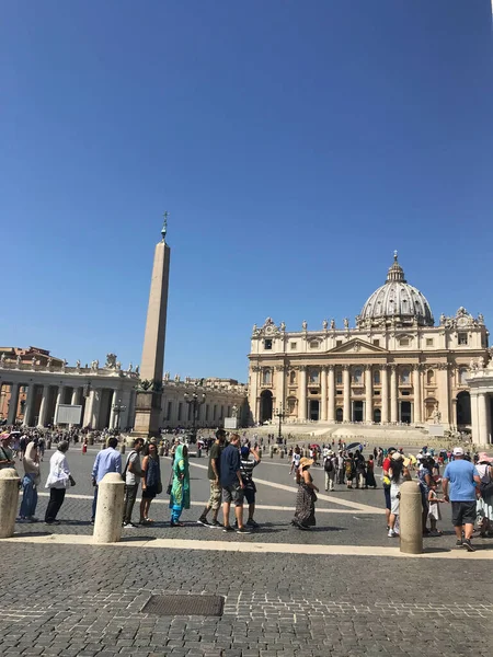 Praça Basílica São Pedro Cidade Vaticano Itália — Fotografia de Stock