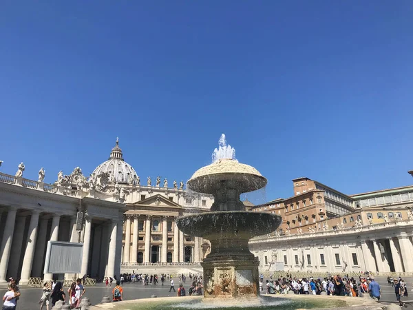 Piazza Della Basilica San Pietro Città Del Vaticano — Foto Stock