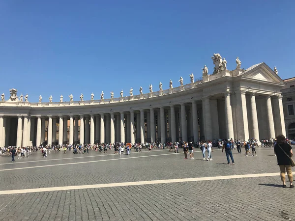 Szent Péter Bazilika Tér Vatikánváros Olaszország — Stock Fotó