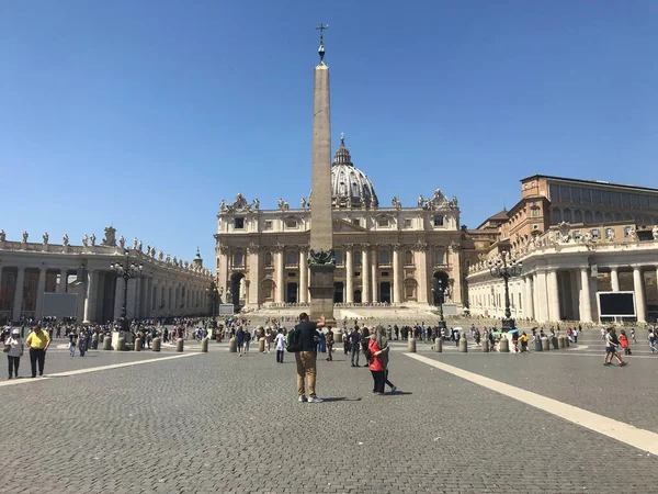 Place Basilique Saint Pierre Vatican Italie — Photo