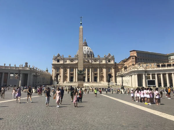 Praça Basílica São Pedro Cidade Vaticano Itália — Fotografia de Stock