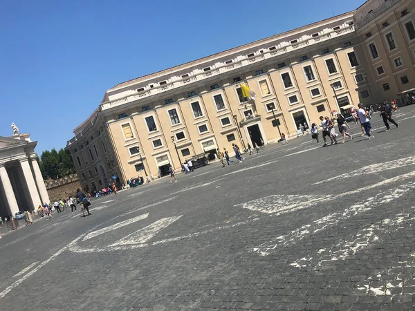 Peters Basilica Square Vatican City Italy — Stock Photo, Image