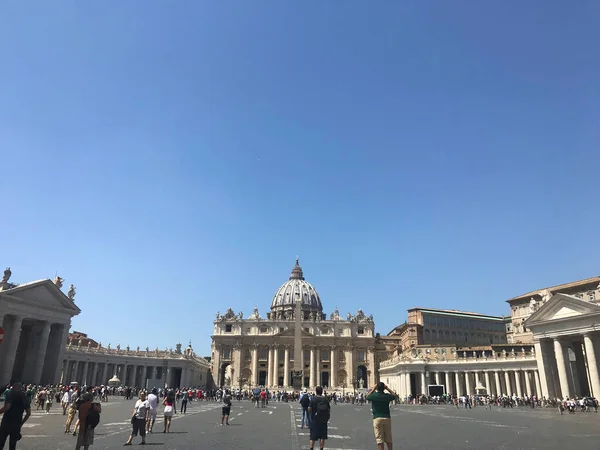 Praça Basílica São Pedro Cidade Vaticano Itália — Fotografia de Stock