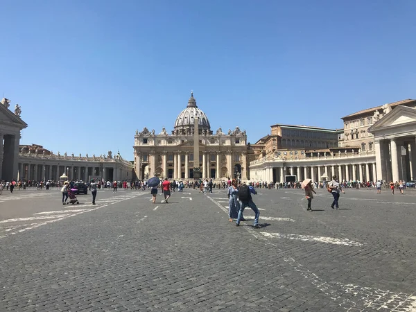 Piazza Della Basilica San Pietro Città Del Vaticano — Foto Stock