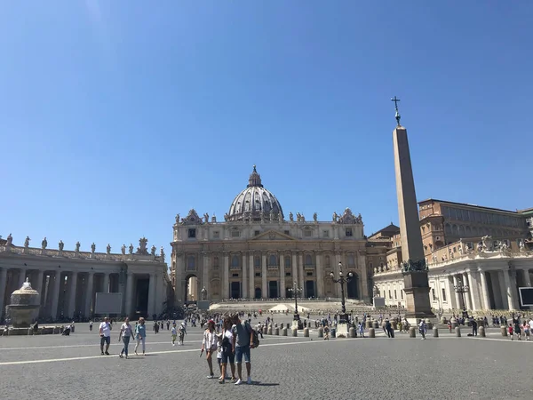 Praça Basílica São Pedro Cidade Vaticano Itália — Fotografia de Stock