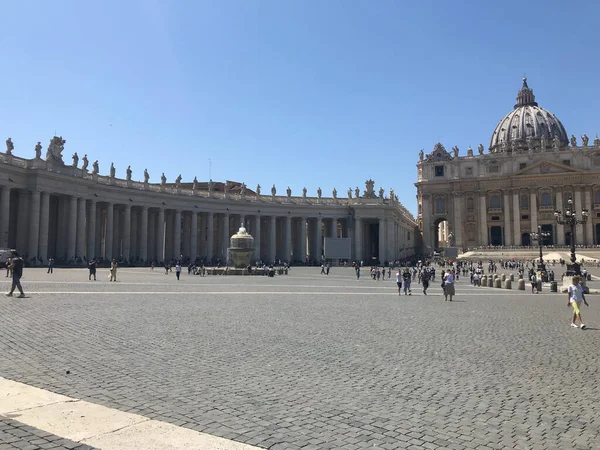 Piazza Della Basilica San Pietro Città Del Vaticano — Foto Stock