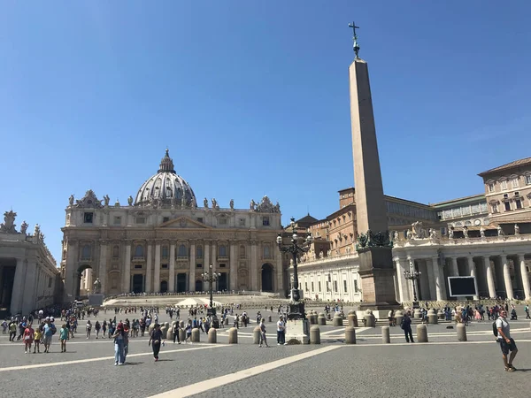 Place Basilique Saint Pierre Vatican Italie — Photo