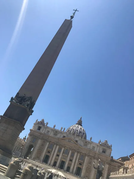Πλατεία Αγίου Πέτρου Βασιλική Στην Πόλη Του Βατικανού Ιταλία — Φωτογραφία Αρχείου