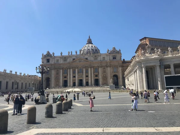 Place Basilique Saint Pierre Vatican Italie — Photo