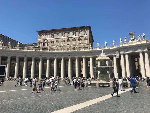 Praça Basílica São Pedro Cidade Vaticano Itália — Fotografia de Stock