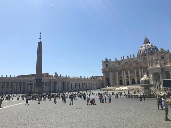 Praça Basílica São Pedro Cidade Vaticano Itália — Fotografia de Stock