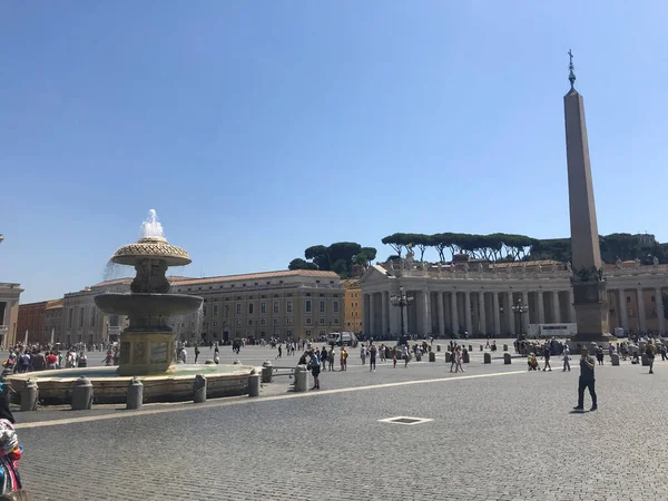 Sint Pietersplein Vaticaanstad Italië — Stockfoto