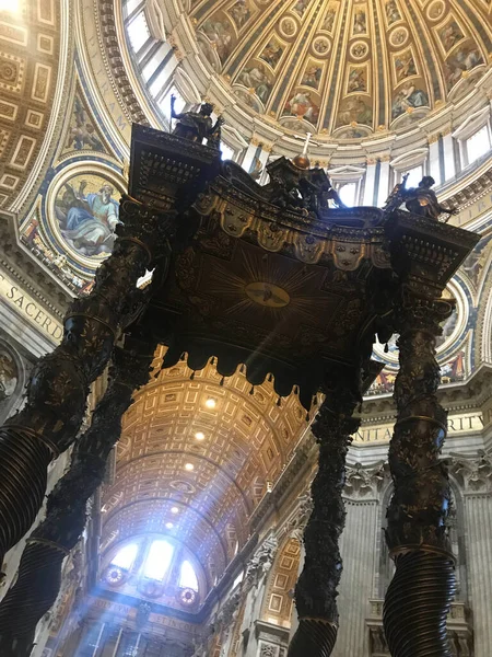 Базиліка Святого Петра Ватикані Італія — стокове фото