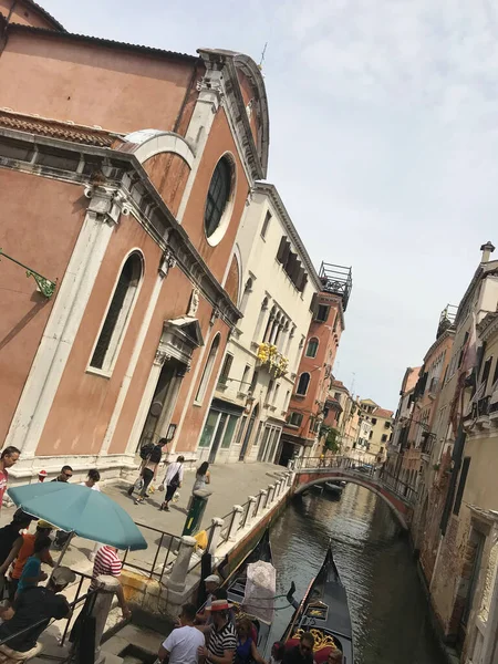 Vista Del Gran Canal Venecia Italia — Foto de Stock