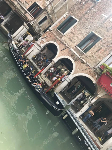 Kilátás Grand Canal Velencében Olaszország — Stock Fotó