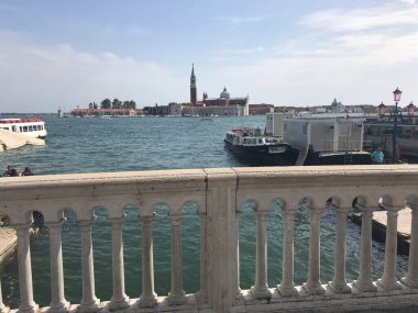 İtalya, Venedik 'teki Büyük Kanal Manzarası