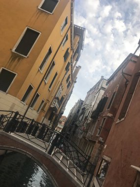 İtalya, Venedik 'teki Büyük Kanal Manzarası